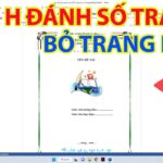 Cách đánh số trang trong Word không tính trang bìa đơn giản